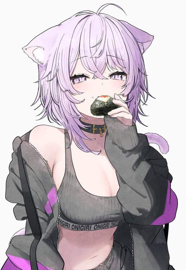 【おにぎりの日】美味しそうにおにぎり頬張る女子達の二次エロ画像【2枚目】