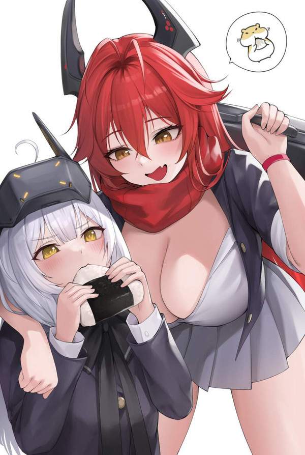 【おにぎりの日】美味しそうにおにぎり頬張る女子達の二次エロ画像【7枚目】