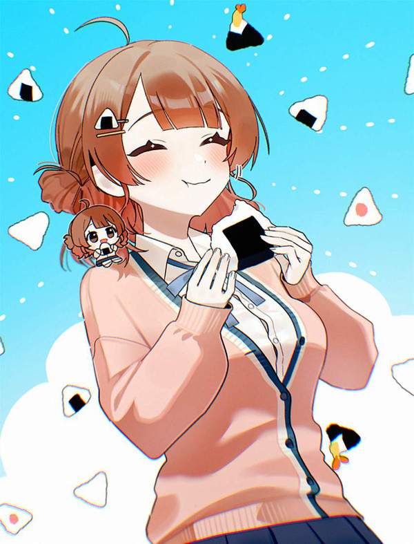 【おにぎりの日】美味しそうにおにぎり頬張る女子達の二次エロ画像【16枚目】
