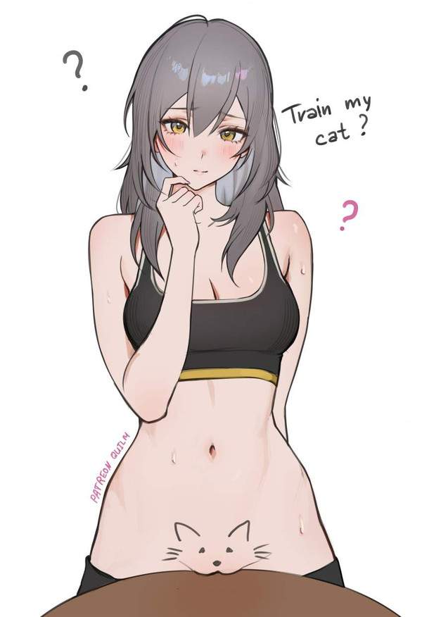 【Do You Want To Pet My Cat?】恥丘にネコの絵描いてる女子達の二次エロ画像【4枚目】