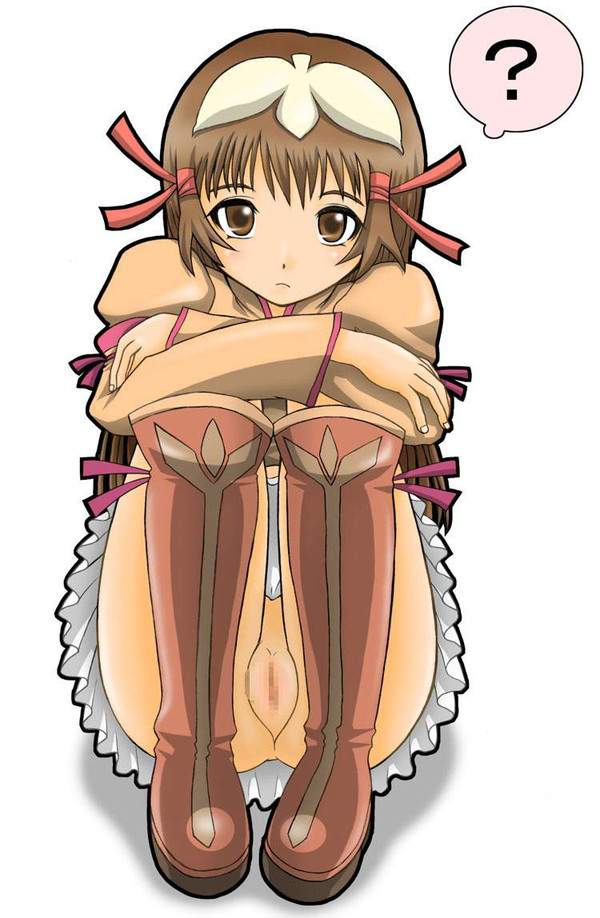 【ノーパン!ノーパン!】パンツ履いてないのに体育座りしてる女子達の二次エロ画像【9枚目】