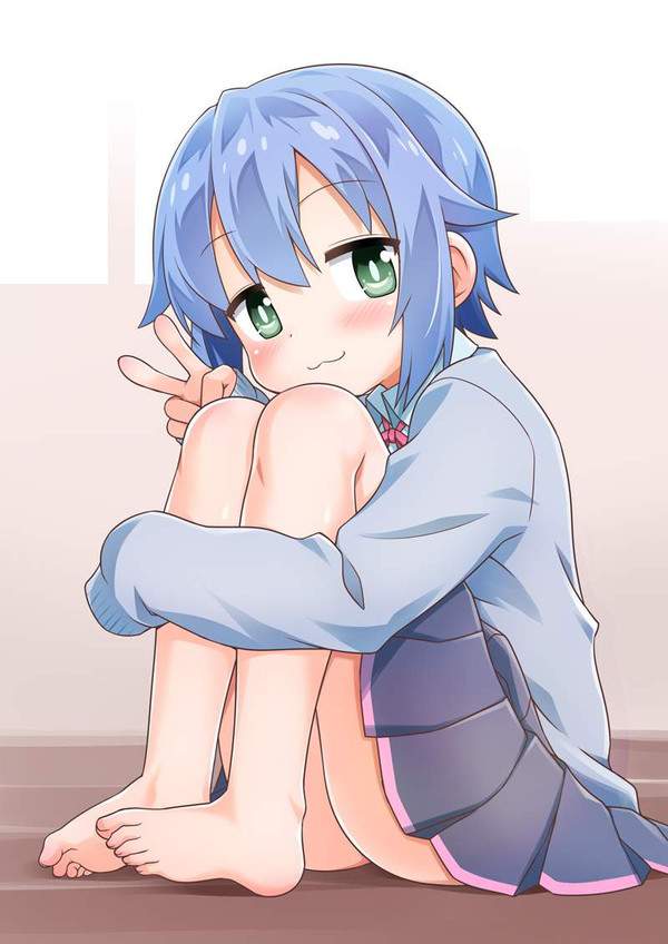 【ノーパン!ノーパン!】パンツ履いてないのに体育座りしてる女子達の二次エロ画像【25枚目】