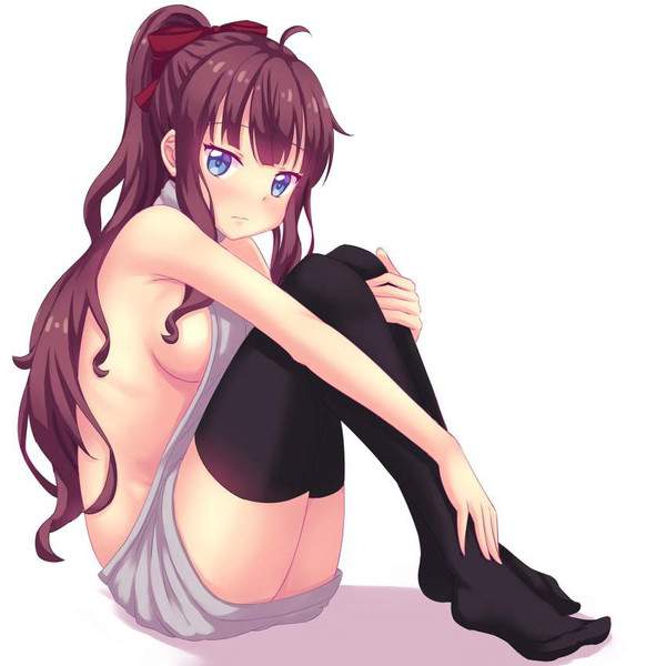 【ノーパン!ノーパン!】パンツ履いてないのに体育座りしてる女子達の二次エロ画像【29枚目】
