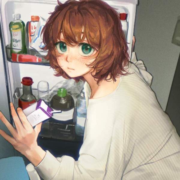 【冷蔵庫の日】冷蔵庫漁る女子達の二次エロ画像【9枚目】