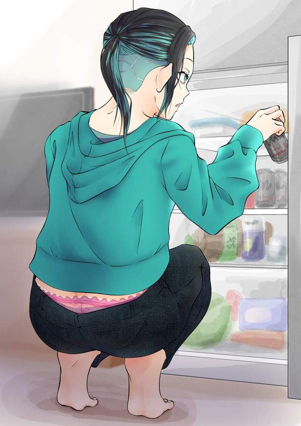 【冷蔵庫の日】冷蔵庫漁る女子達の二次エロ画像【24枚目】