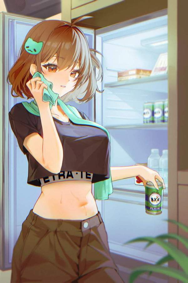 【冷蔵庫の日】冷蔵庫漁る女子達の二次エロ画像【37枚目】