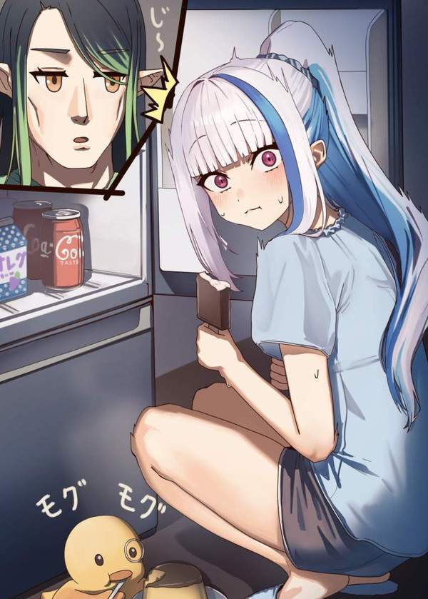 【冷蔵庫の日】冷蔵庫漁る女子達の二次エロ画像【39枚目】