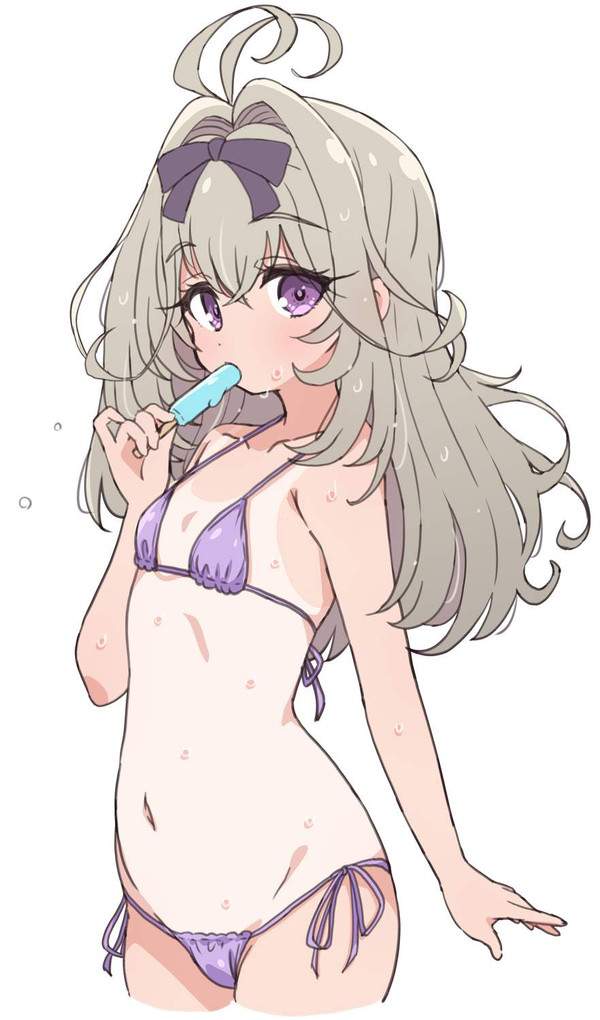 【零細・中小企業デー】貧乳マイクロビキニの二次エロ画像【13枚目】
