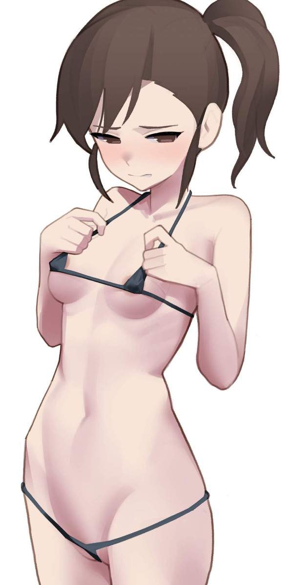 【零細・中小企業デー】貧乳マイクロビキニの二次エロ画像【14枚目】
