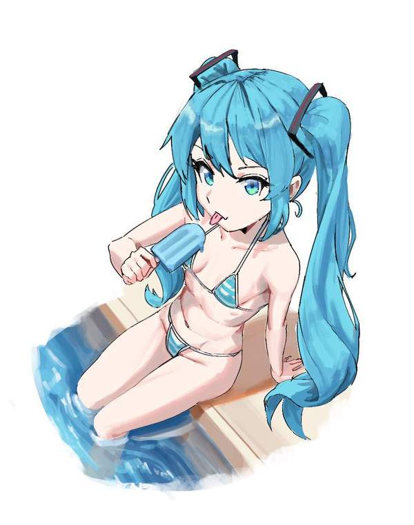【零細・中小企業デー】貧乳マイクロビキニの二次エロ画像【25枚目】
