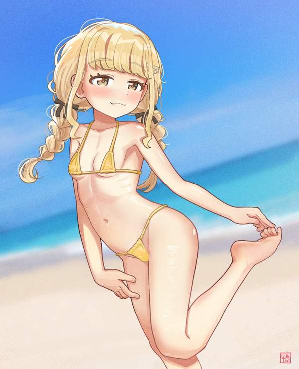 【零細・中小企業デー】貧乳マイクロビキニの二次エロ画像【27枚目】