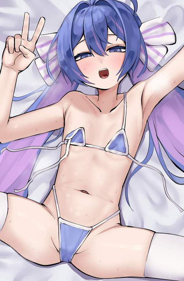 【零細・中小企業デー】貧乳マイクロビキニの二次エロ画像【35枚目】