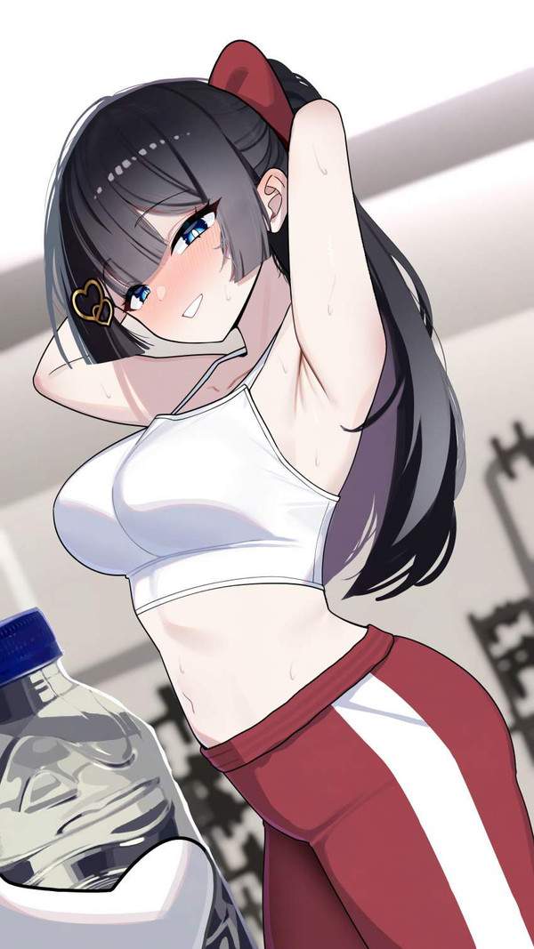 【夢中でトレーニングの日】汗だくフィットネス女子達の二次エロ画像【22枚目】