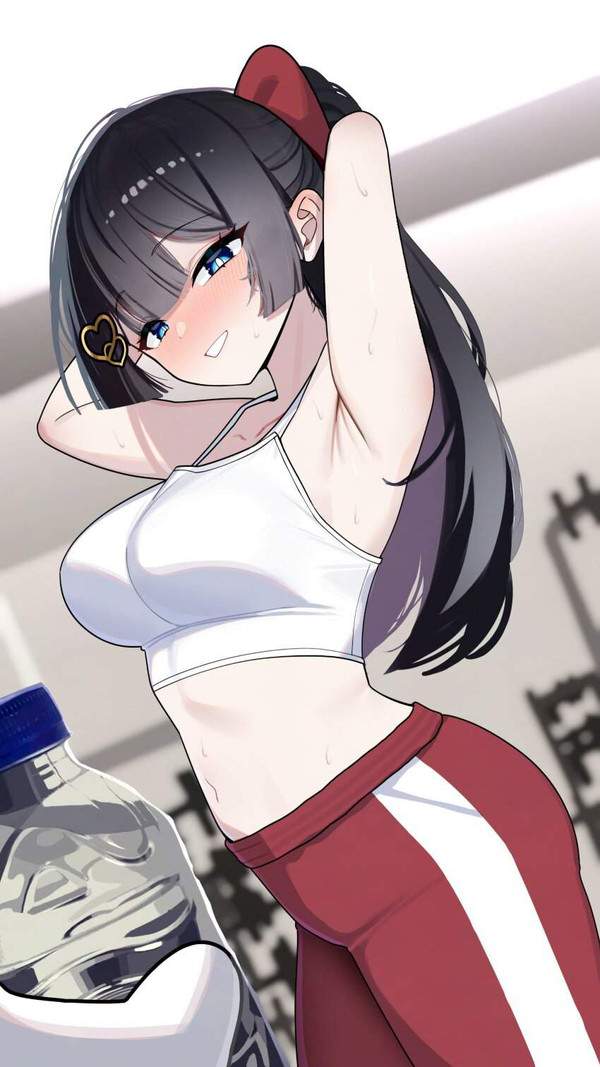 【夢中でトレーニングの日】汗だくフィットネス女子達の二次エロ画像【24枚目】