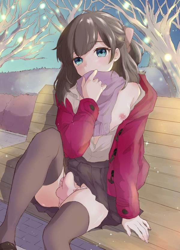 【通天閣の日】お外でうっかり勃起しちゃったふたなり娘の二次エロ画像【3枚目】