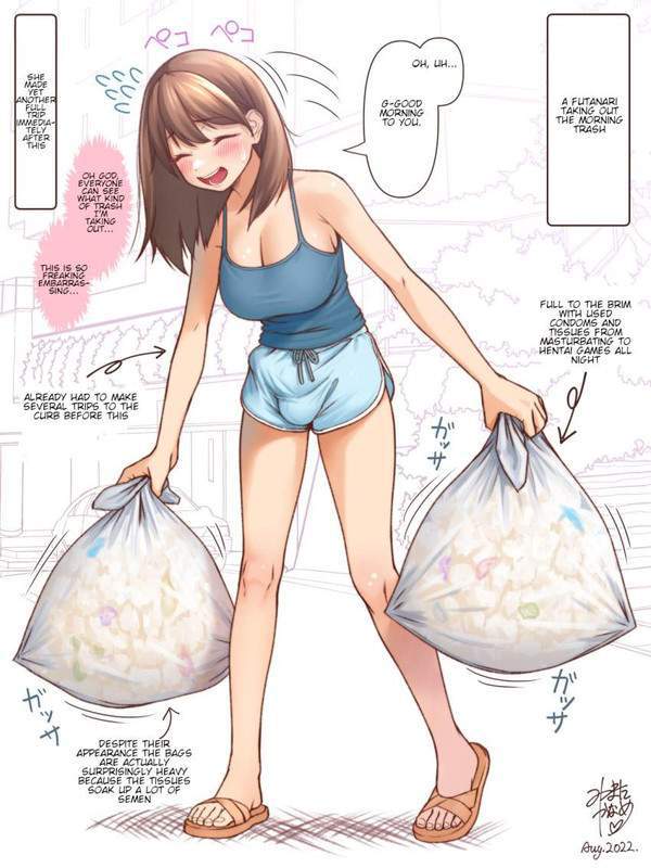 【通天閣の日】お外でうっかり勃起しちゃったふたなり娘の二次エロ画像【5枚目】
