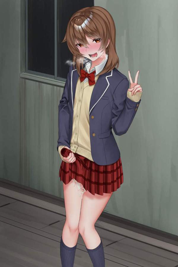【通天閣の日】お外でうっかり勃起しちゃったふたなり娘の二次エロ画像【6枚目】