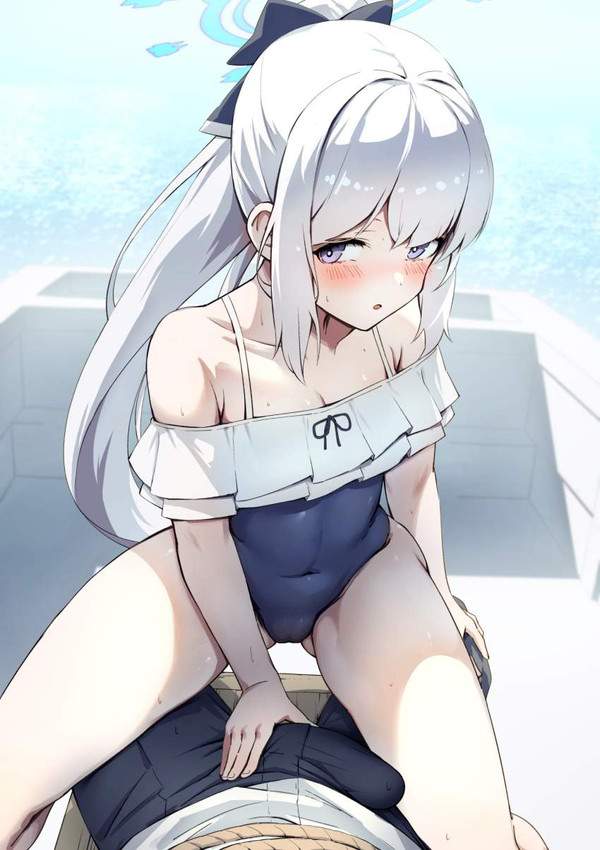 【ちょ勃てよ】さりげなくチンポを触って勃たせようとする女子達の二次エロ画像【8枚目】