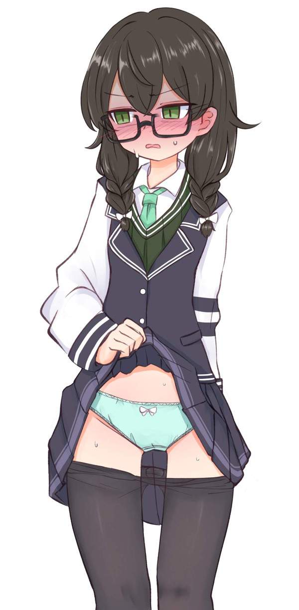 【出血大サービス】スカートまくってパンツ見せてくれる女子達の二次エロ画像【11枚目】