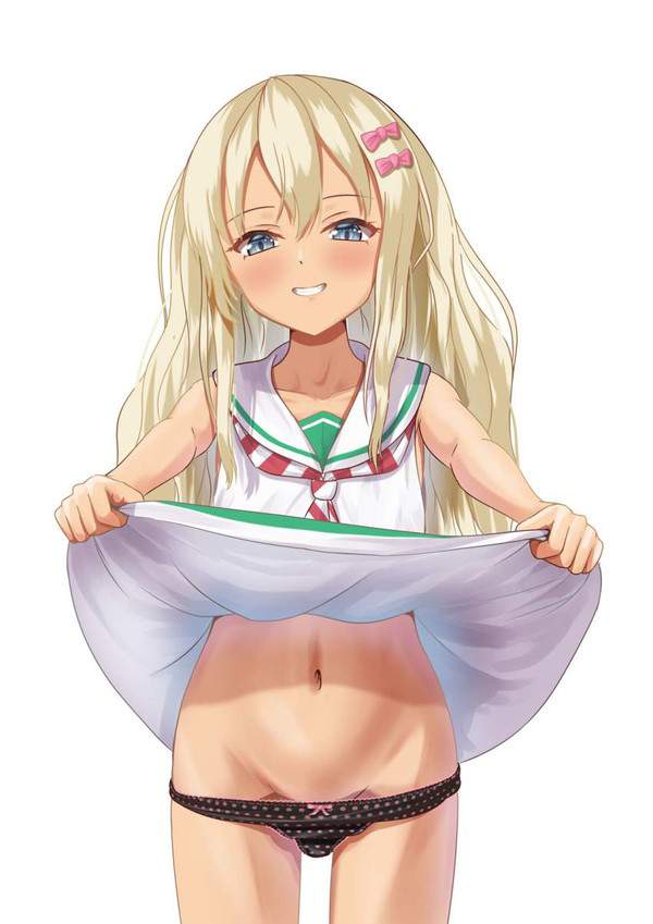 【出血大サービス】スカートまくってパンツ見せてくれる女子達の二次エロ画像【12枚目】
