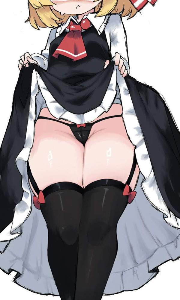 【出血大サービス】スカートまくってパンツ見せてくれる女子達の二次エロ画像【27枚目】