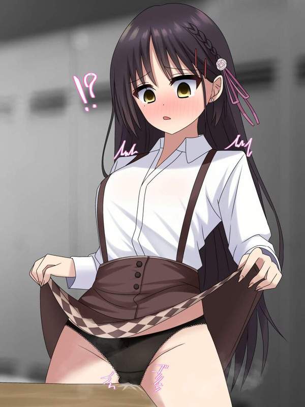 【出血大サービス】スカートまくってパンツ見せてくれる女子達の二次エロ画像【28枚目】