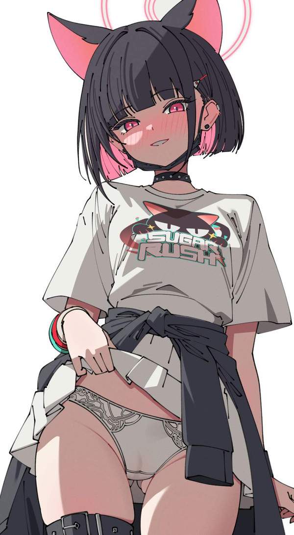 【出血大サービス】スカートまくってパンツ見せてくれる女子達の二次エロ画像【30枚目】