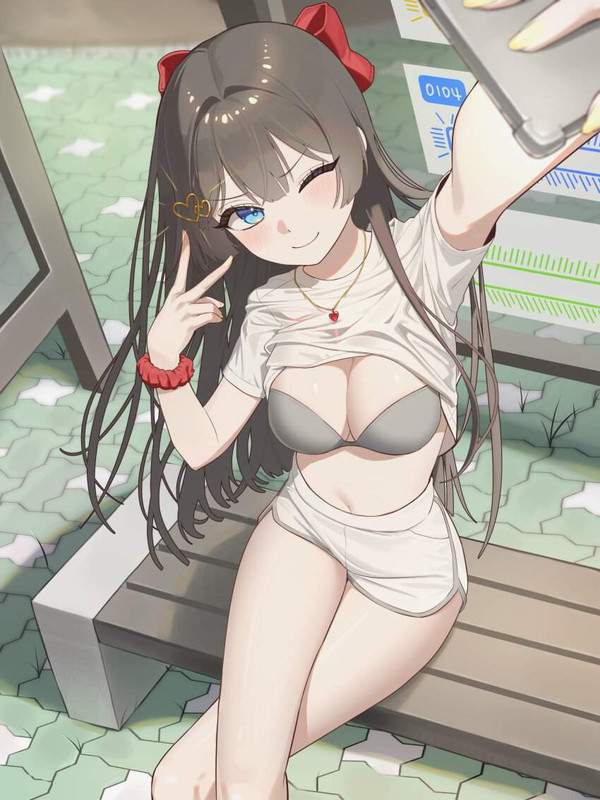 【女子高の服装検査あるある】恥ずかしそうにブラジャー見せてる女子達の二次エロ画像【4枚目】