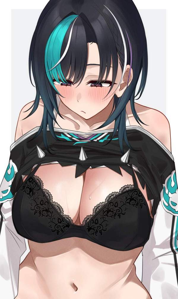 【女子高の服装検査あるある】恥ずかしそうにブラジャー見せてる女子達の二次エロ画像【10枚目】