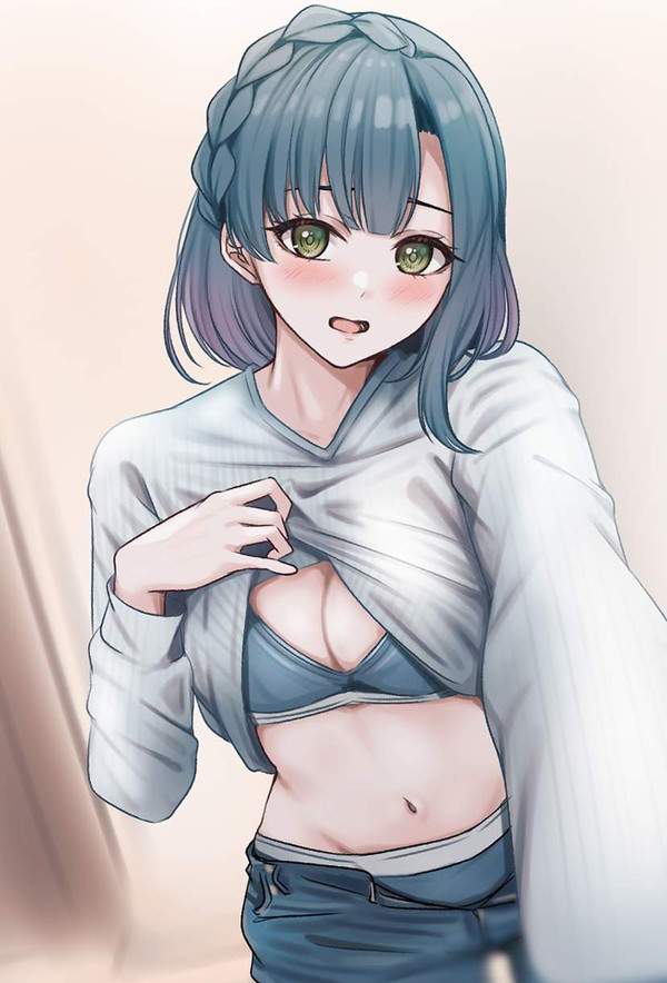 【女子高の服装検査あるある】恥ずかしそうにブラジャー見せてる女子達の二次エロ画像【12枚目】