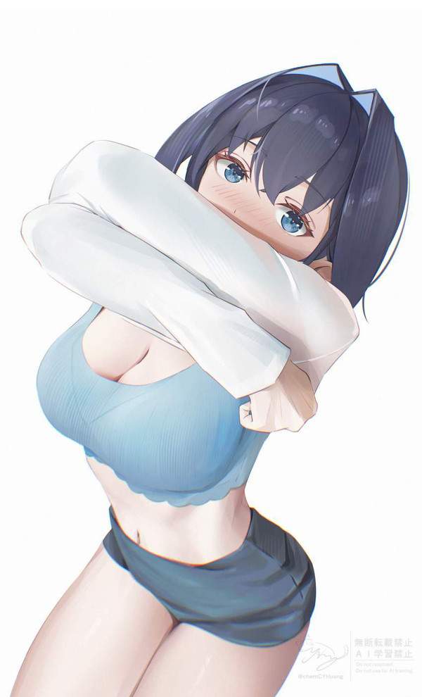 【女子高の服装検査あるある】恥ずかしそうにブラジャー見せてる女子達の二次エロ画像【19枚目】