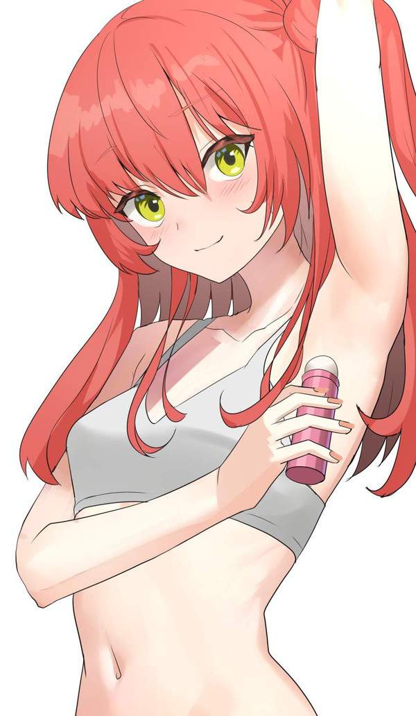【汗マネジメントの日】ワキに制汗スプレー使ってる女子達の二次エロ画像【18枚目】