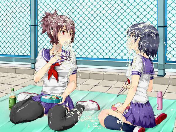 【実話】ザーメンぶっかけられた弁当食ってる女子達の二次エロ画像【5枚目】