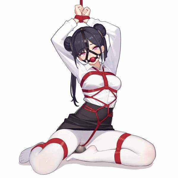 【頭がおかすくなりそう】拘束電マ責めの二次エロ画像32枚目】