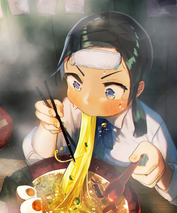 【ラーメンの日】美味しそうにラーメンすすってる女子達の二次エロ画像【7枚目】