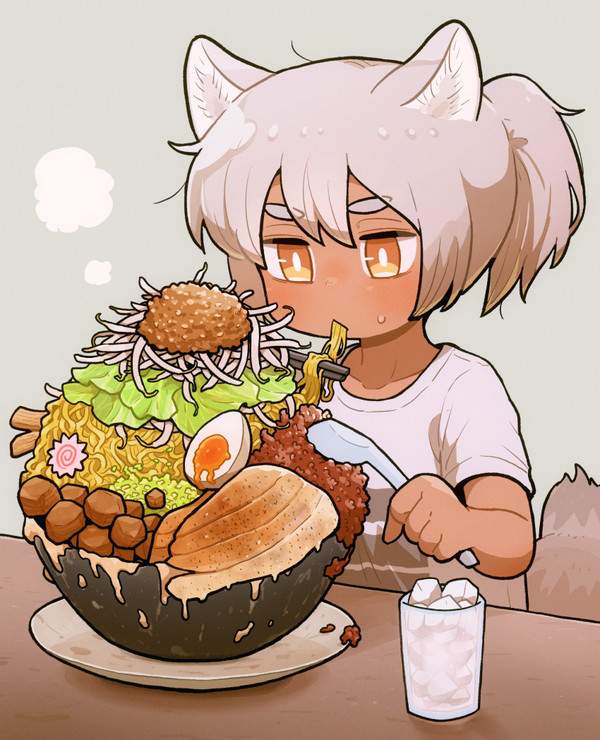 【ラーメンの日】美味しそうにラーメンすすってる女子達の二次エロ画像【14枚目】