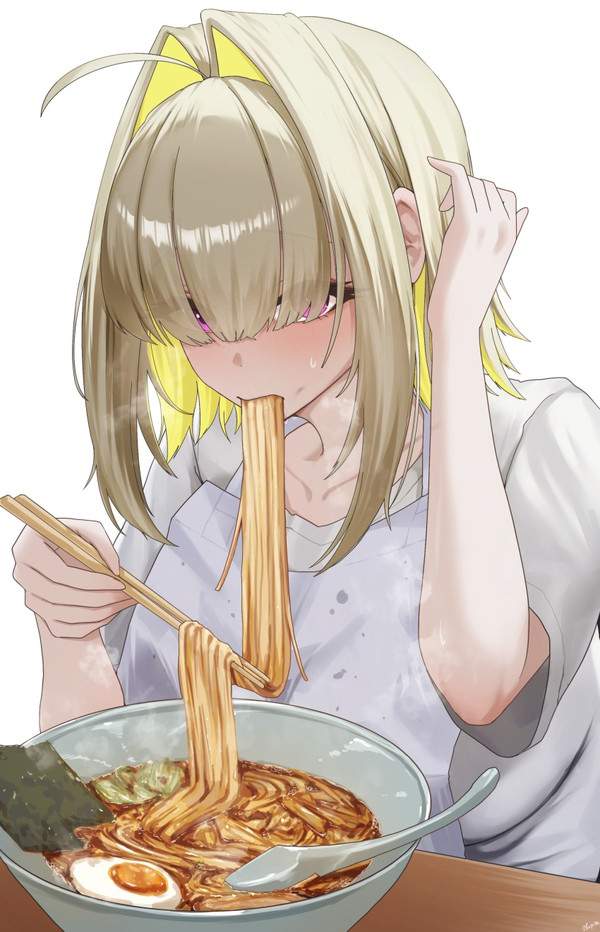 【ラーメンの日】美味しそうにラーメンすすってる女子達の二次エロ画像【15枚目】