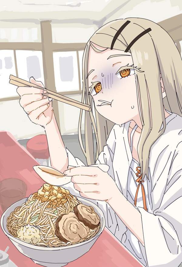 【ラーメンの日】美味しそうにラーメンすすってる女子達の二次エロ画像【21枚目】