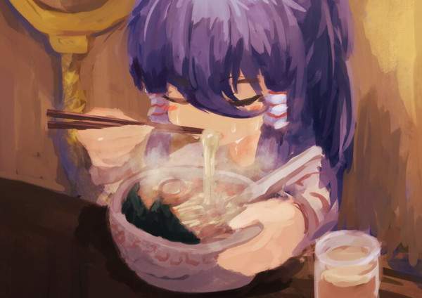 【ラーメンの日】美味しそうにラーメンすすってる女子達の二次エロ画像【23枚目】