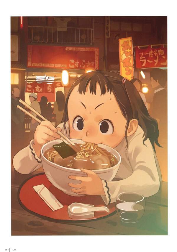 【ラーメンの日】美味しそうにラーメンすすってる女子達の二次エロ画像【25枚目】