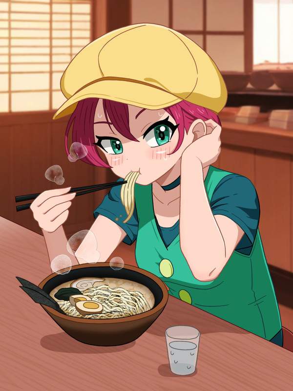 【ラーメンの日】美味しそうにラーメンすすってる女子達の二次エロ画像【31枚目】