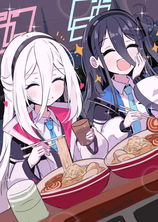 【ラーメンの日】美味しそうにラーメンすすってる女子達の二次エロ画像【33枚目】