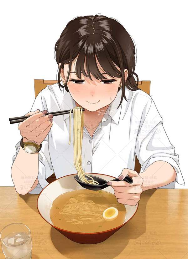【ラーメンの日】美味しそうにラーメンすすってる女子達の二次エロ画像【38枚目】
