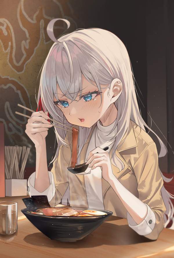 【ラーメンの日】美味しそうにラーメンすすってる女子達の二次エロ画像【39枚目】