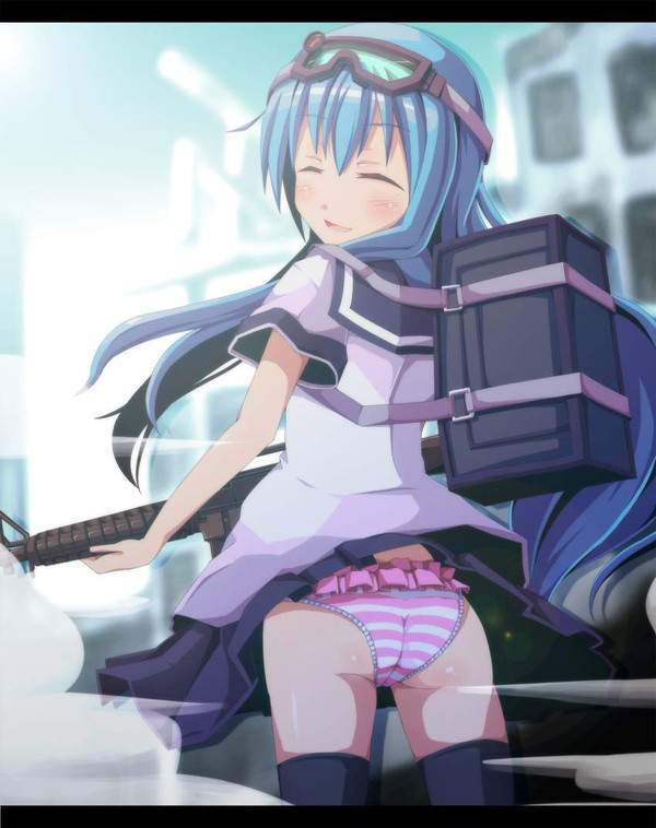 【夏場は遭遇率増加】ミニスカパンチラを後ろから眺める二次エロ画像【13枚目】