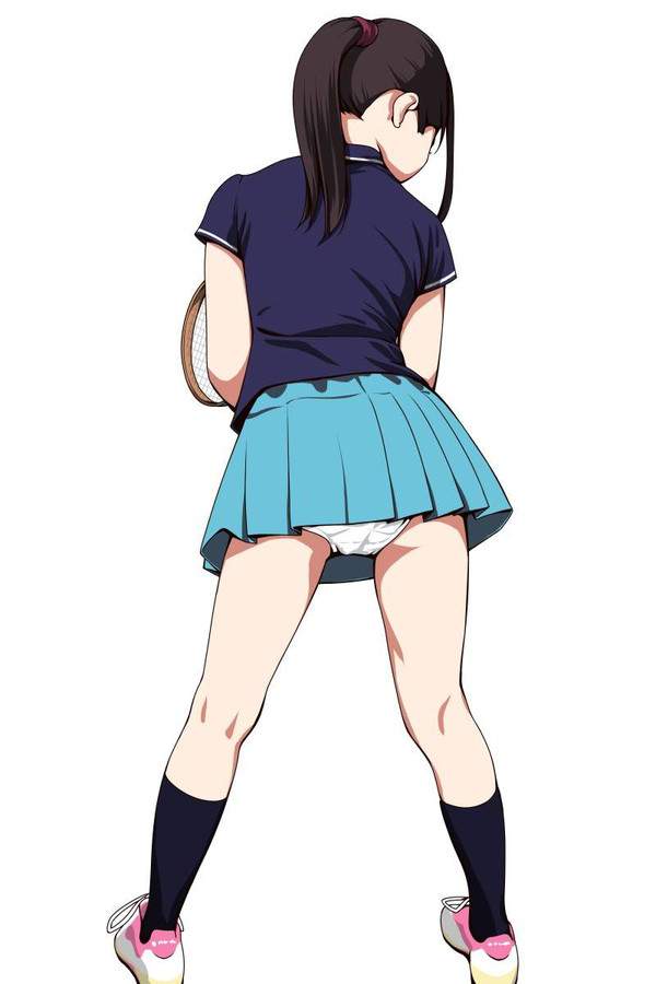 【夏場は遭遇率増加】ミニスカパンチラを後ろから眺める二次エロ画像【14枚目】