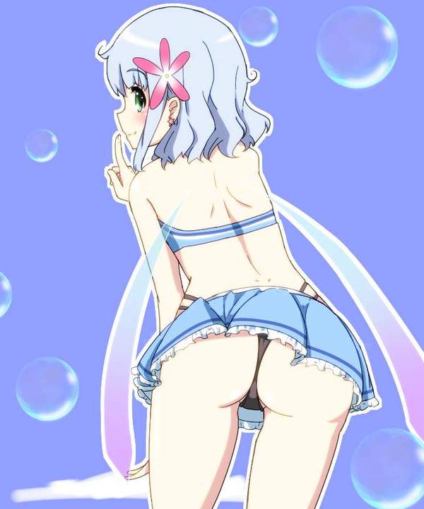 【夏場は遭遇率増加】ミニスカパンチラを後ろから眺める二次エロ画像【20枚目】