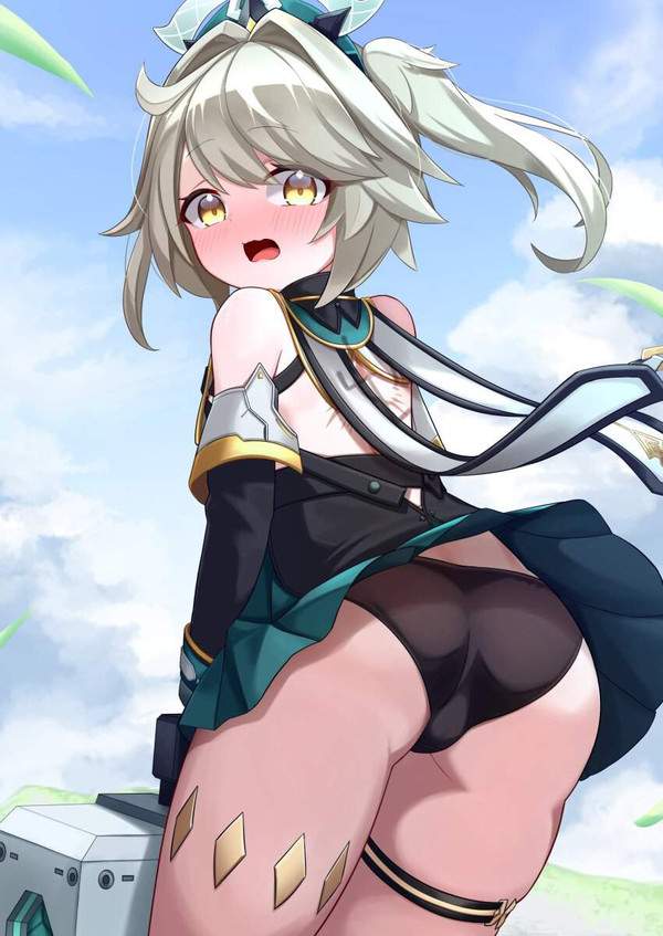 【夏場は遭遇率増加】ミニスカパンチラを後ろから眺める二次エロ画像【22枚目】