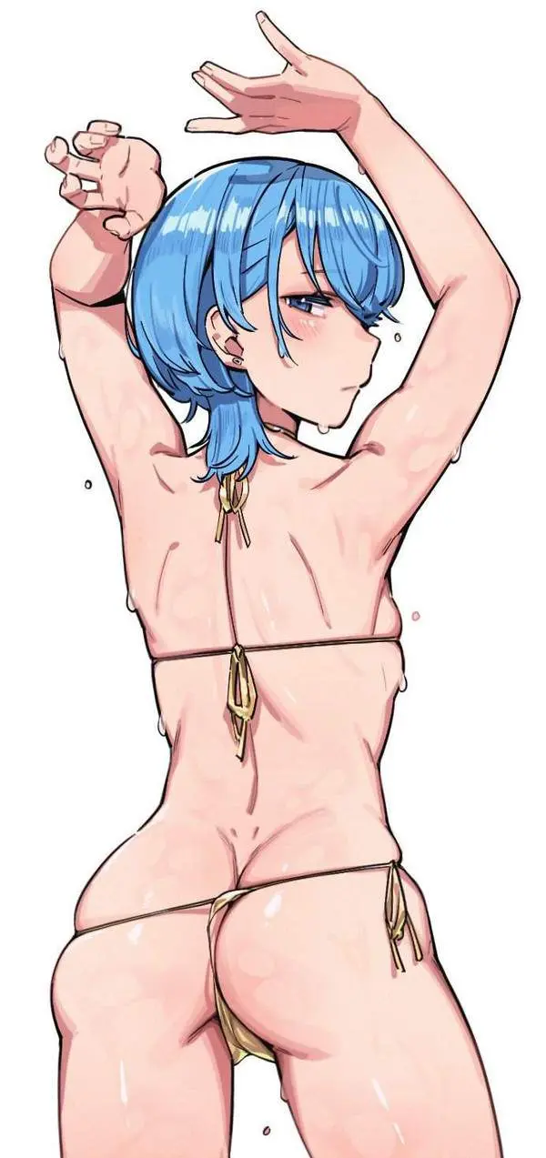 【やまなし桃の日】貧乳女子のお尻を眺める二次エロ画像【11枚目】