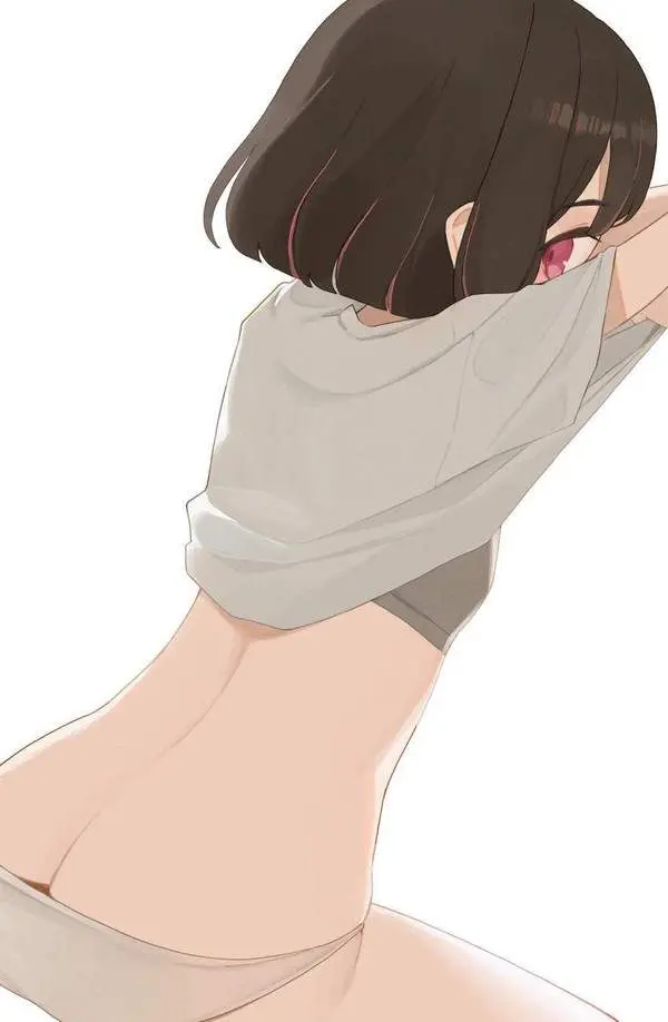 【やまなし桃の日】貧乳女子のお尻を眺める二次エロ画像【16枚目】